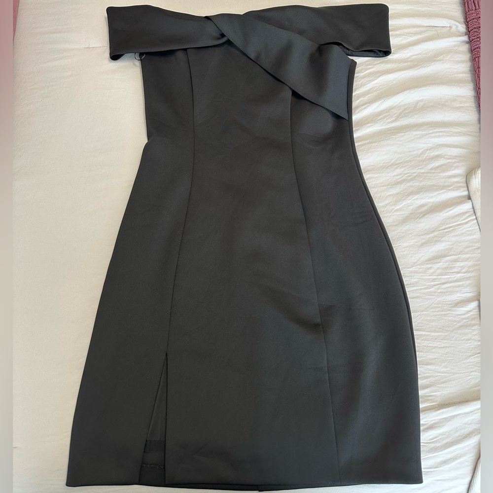 Black Guess off the shoulder mini dress